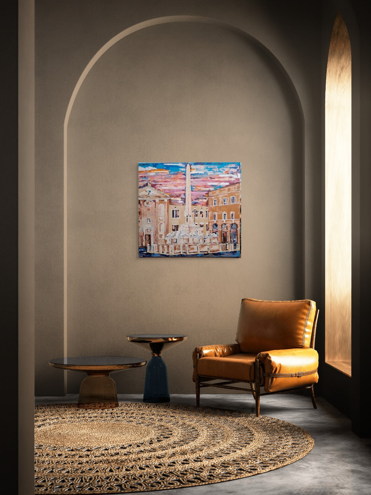 Painting - La Fontana dei Leoni